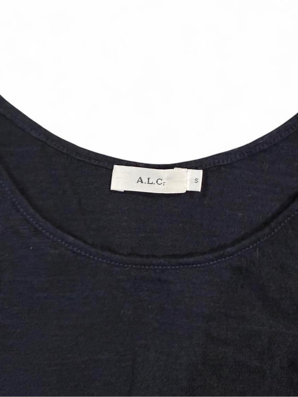 A.L.C. Ruffle Linen Knit Tank Top Small - Picture 5 of 8